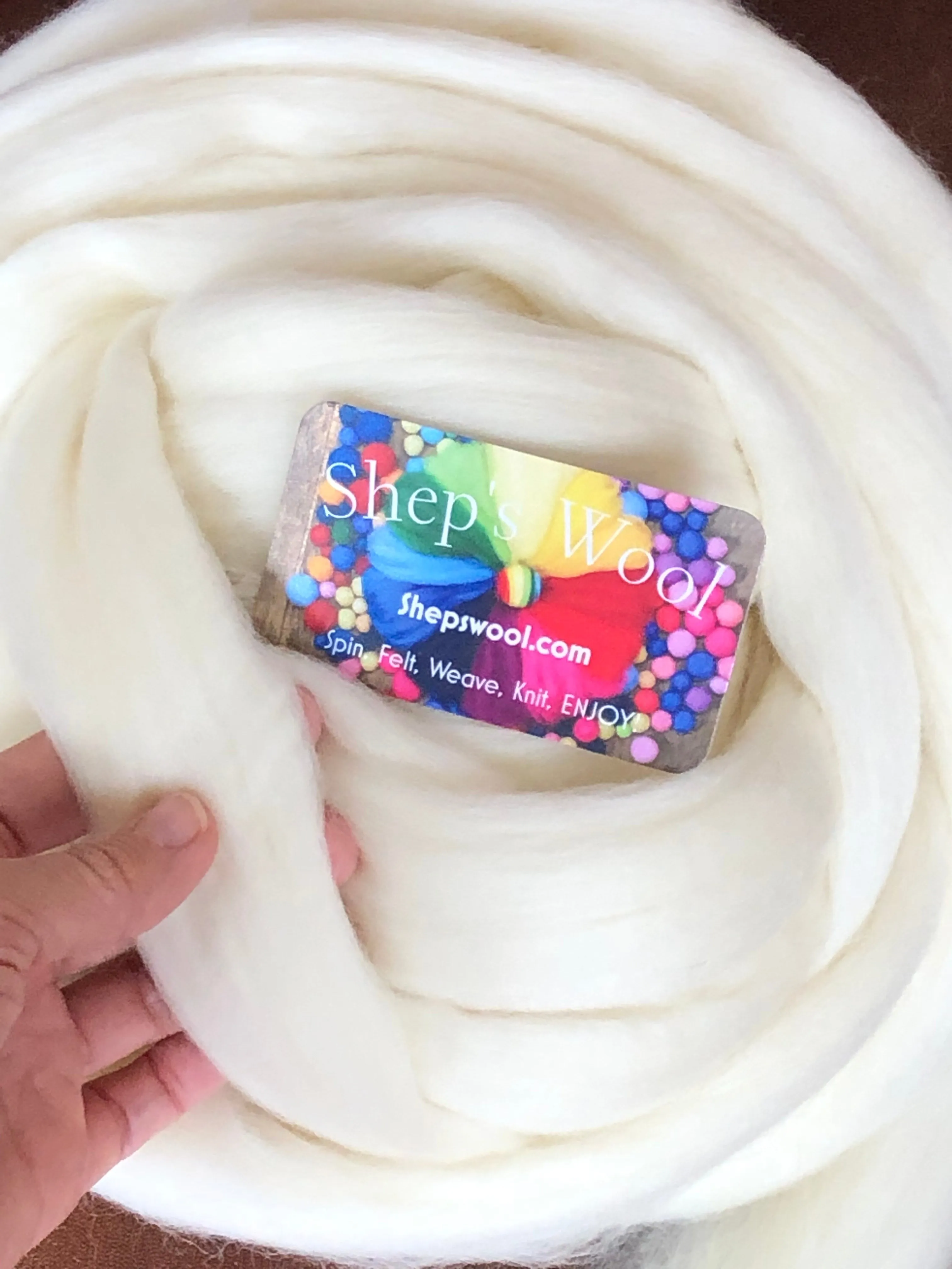 1 lb White Wool Roving,Wool Fiber, Wool Top, Spinning Wool, Felting Wool, Craft Wool, Core Wool Roving by the Pound, felting Wool,  Chunky Yarn