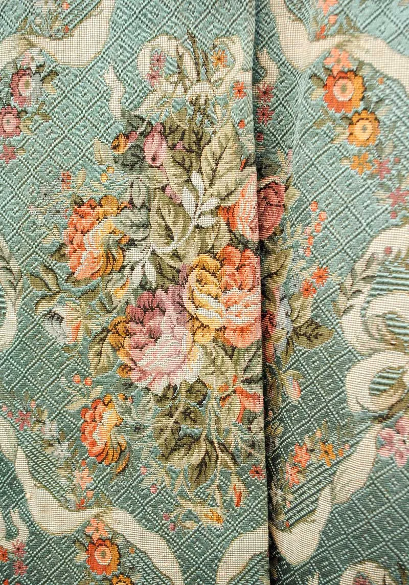 1960s Vintage Tapestry Swing Cocktail Coat • Roses and Swags