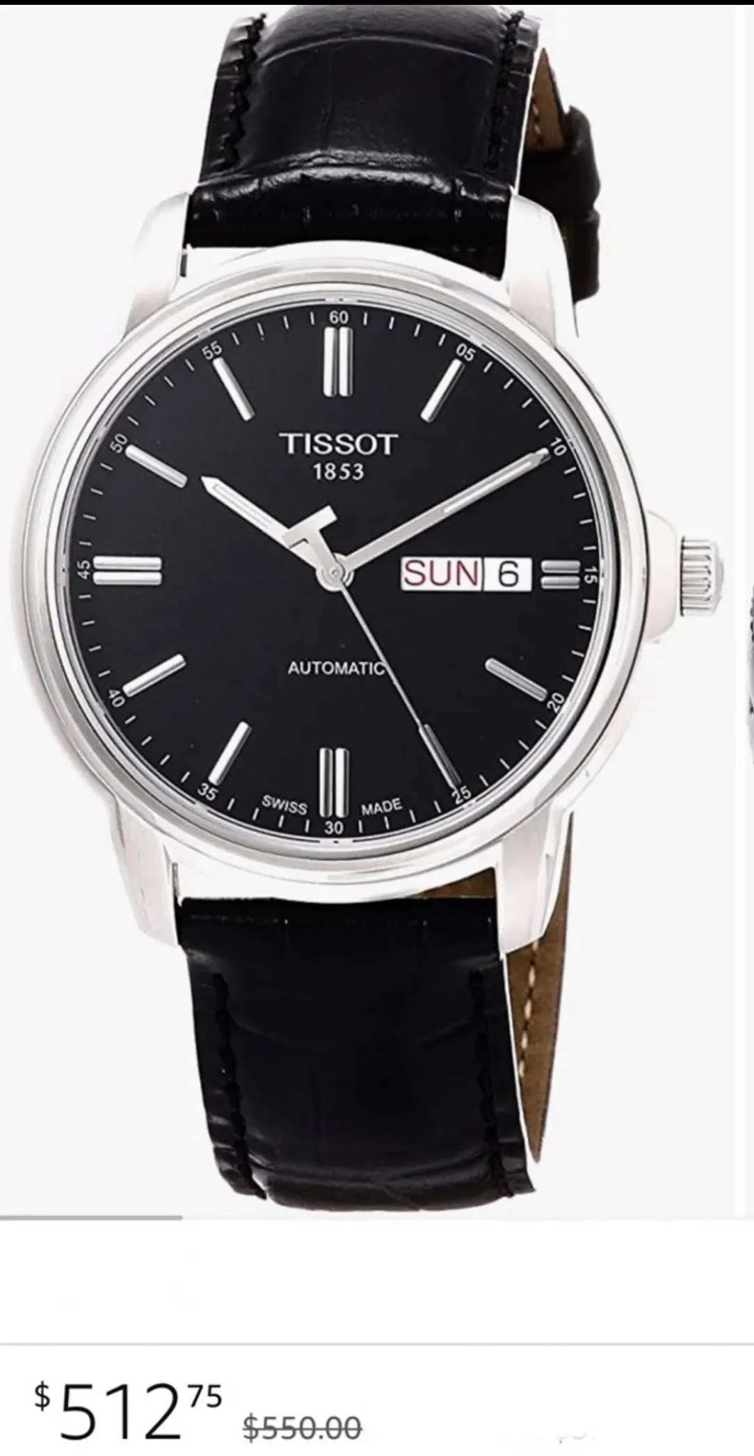 #939 Tissot Men's T065.430.16.051.00 T-Classic 40mm Automatic Unisex Watch