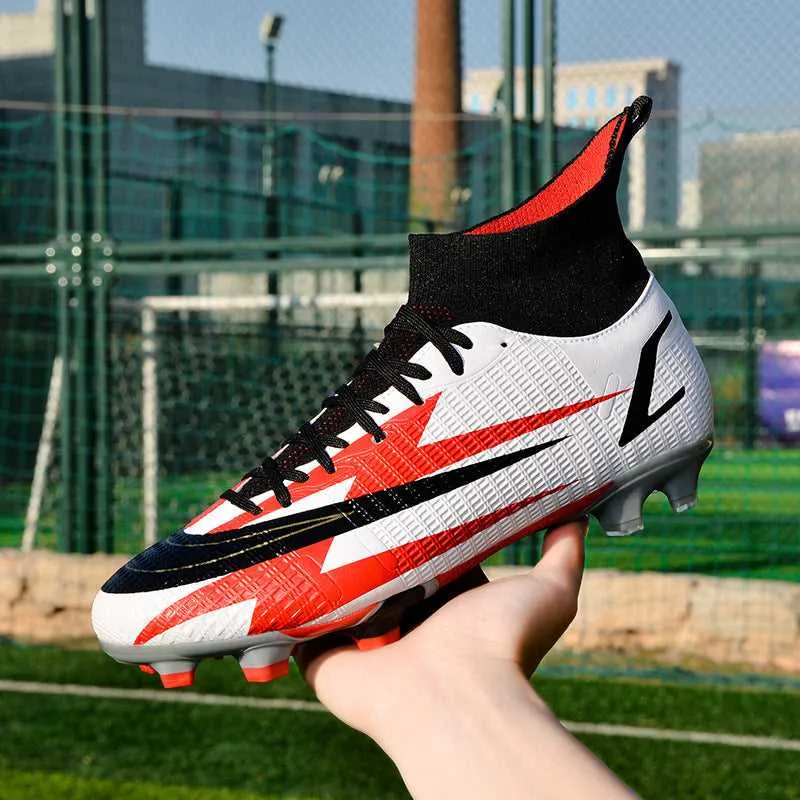 Adult High-Top Soccer Cleats for Training and Matches