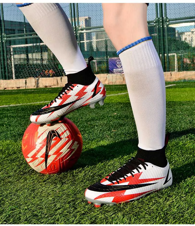 Adult High-Top Soccer Cleats for Training and Matches