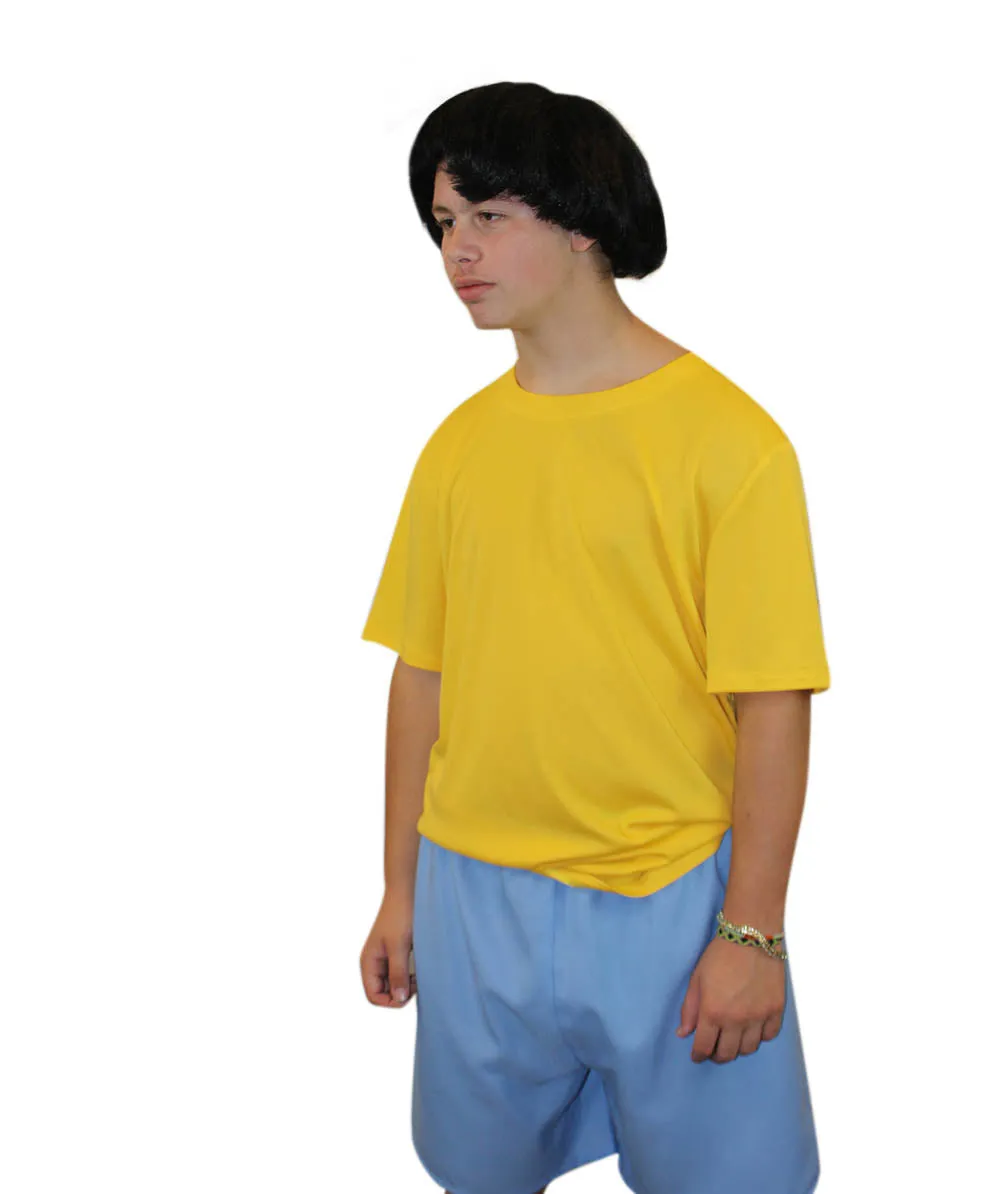 Adult Men's Burgers Carton TV/Movie Costume | Yellow & Blue Cosplay Costume