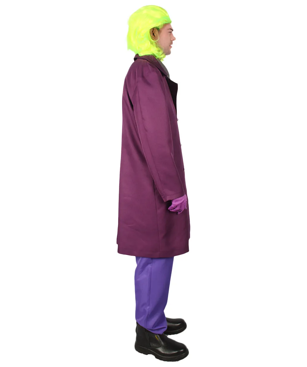 Adult Men's Deluxe Clown Theatrical Suit Costume | Multi Color Halloween Costume