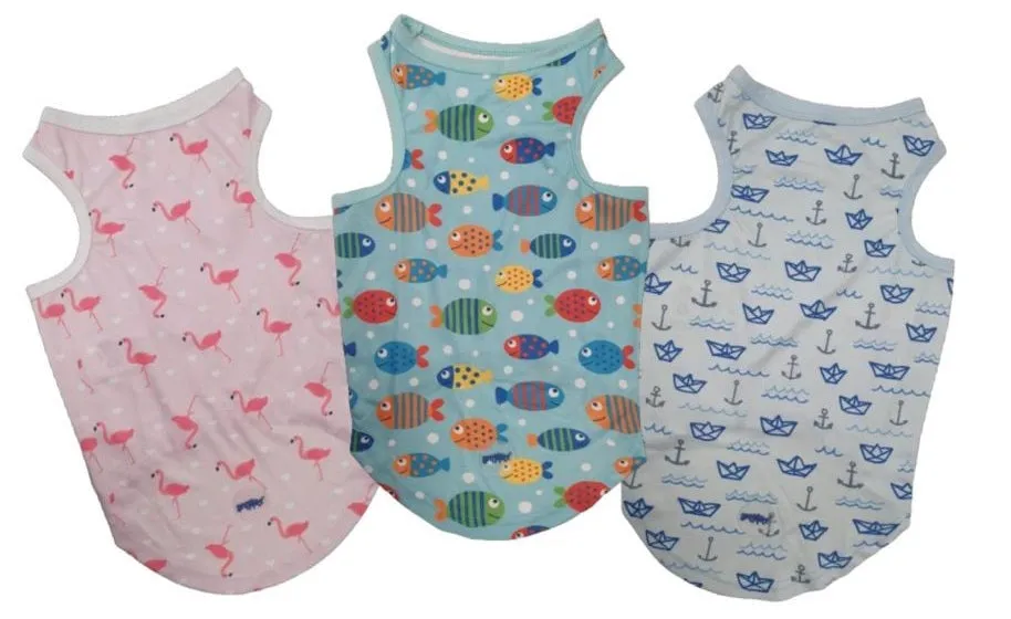 Animate - Pet Cooling Vest - Fish - Large - 45cm (Chest: 61cm, Neck: 39cm)