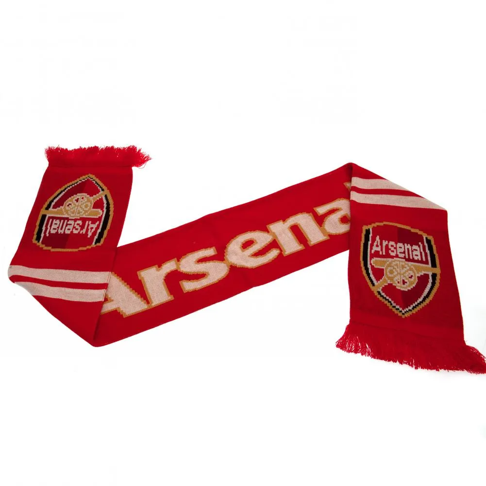 Arsenal FC Red Jacquard Knit Scarf