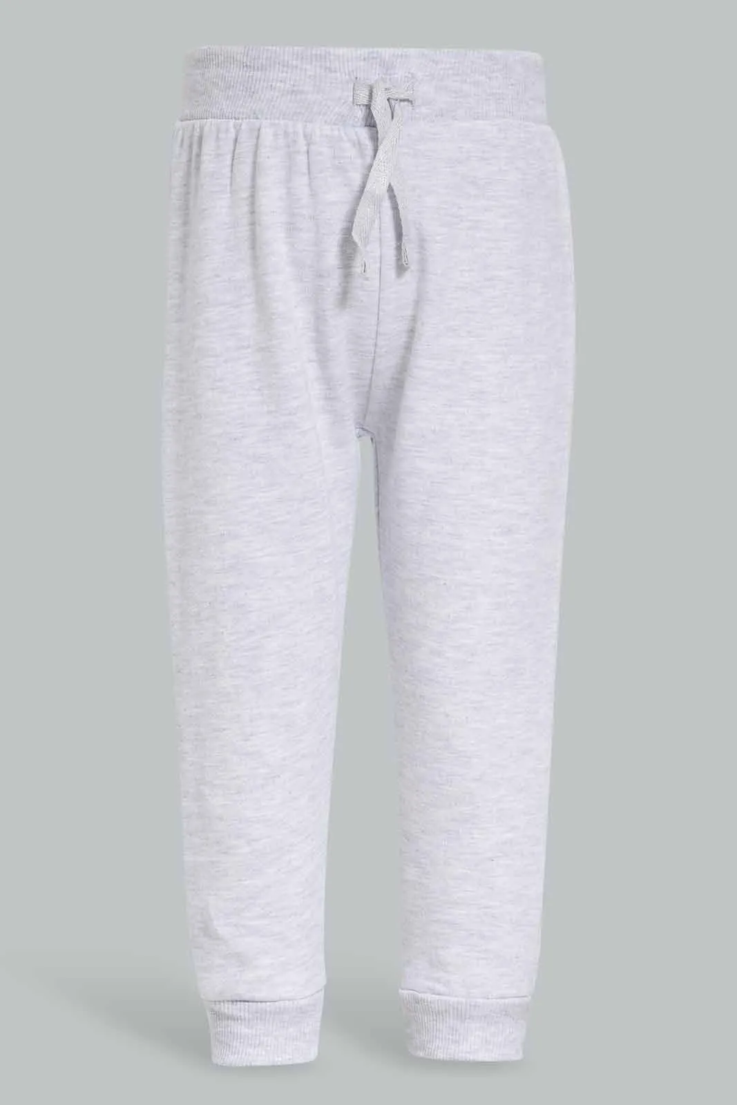 Baby Girls Pink And Grey Active Track Pants Set (2 Piece)