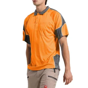 Big Bee PANEL Hi Vis Polo Shirts, Short Sleeve