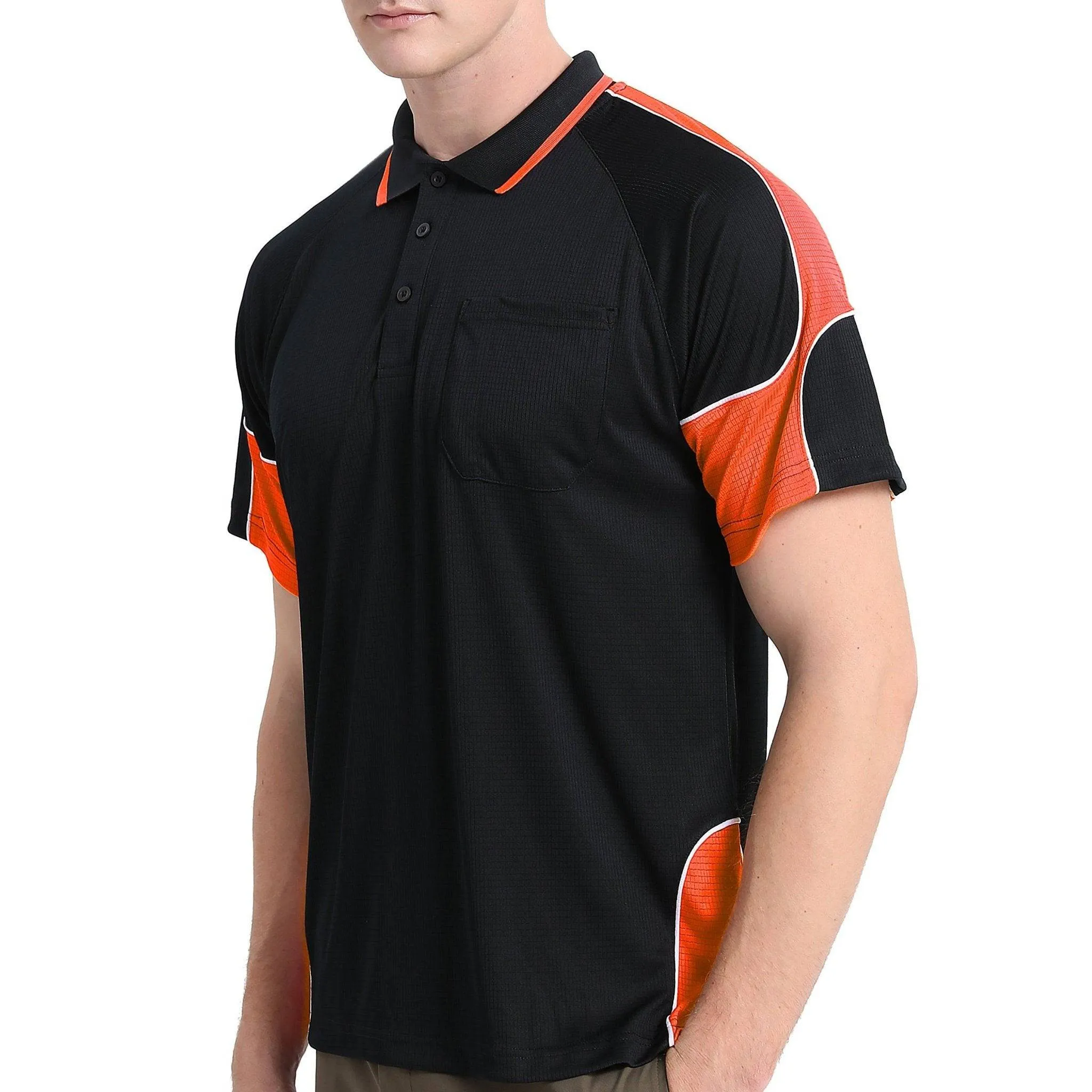 Big Bee PANEL Mens Polo Shirts, Short Sleeve