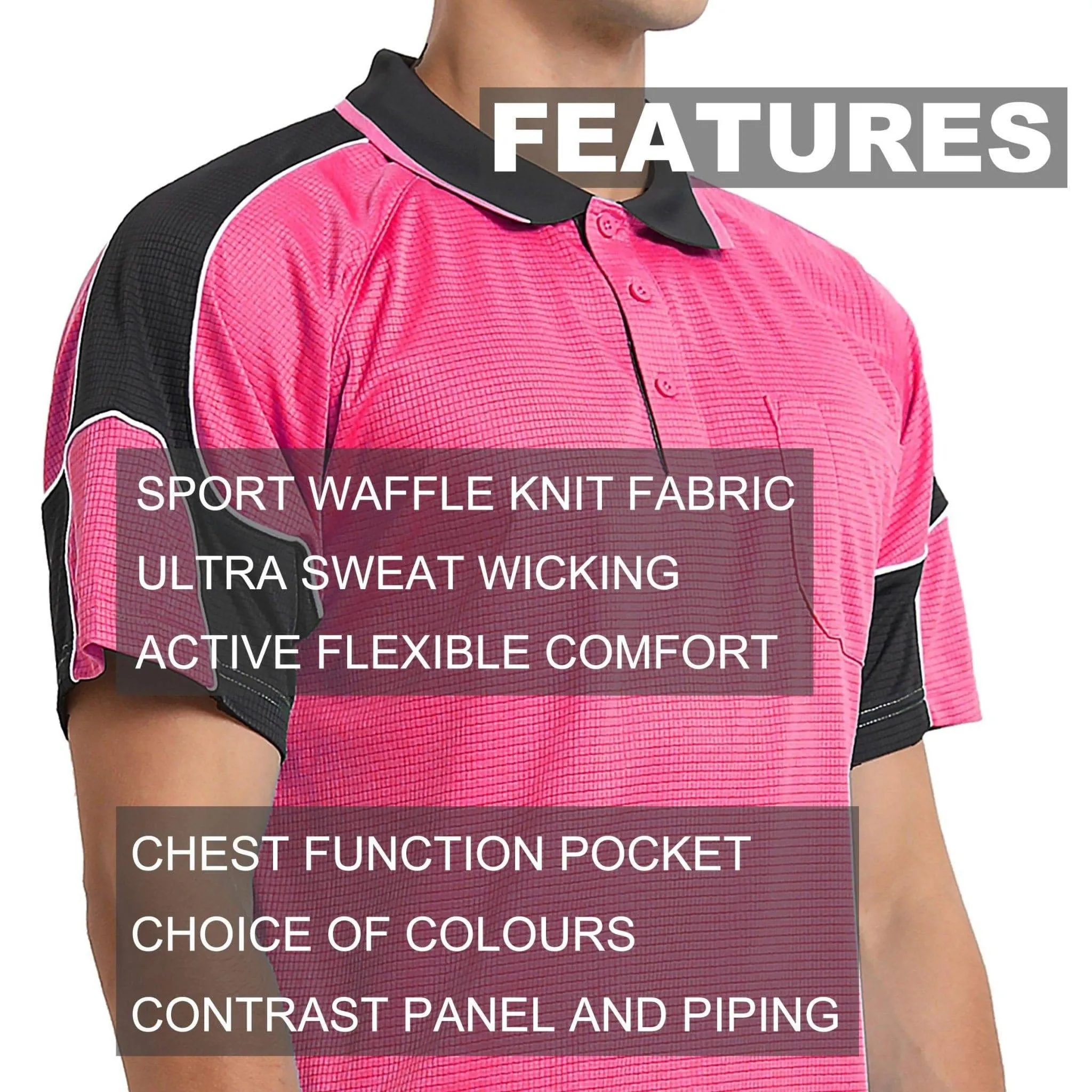 Big Bee PANEL Mens Polo Shirts, Short Sleeve