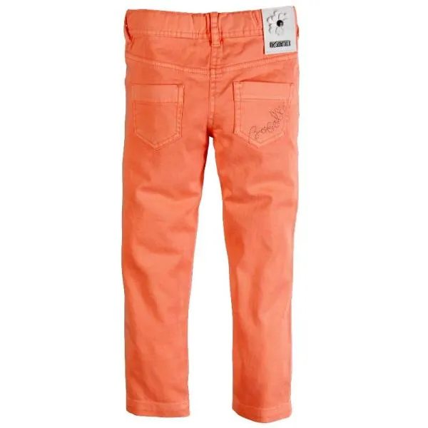 boboli broek fluor orange bleach