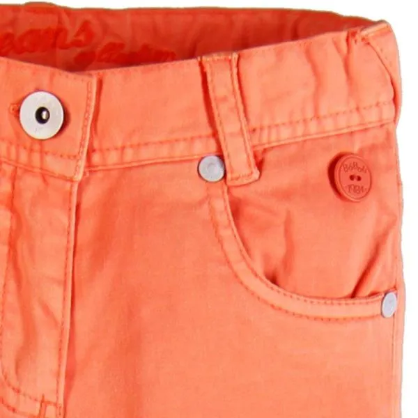 boboli broek fluor orange bleach