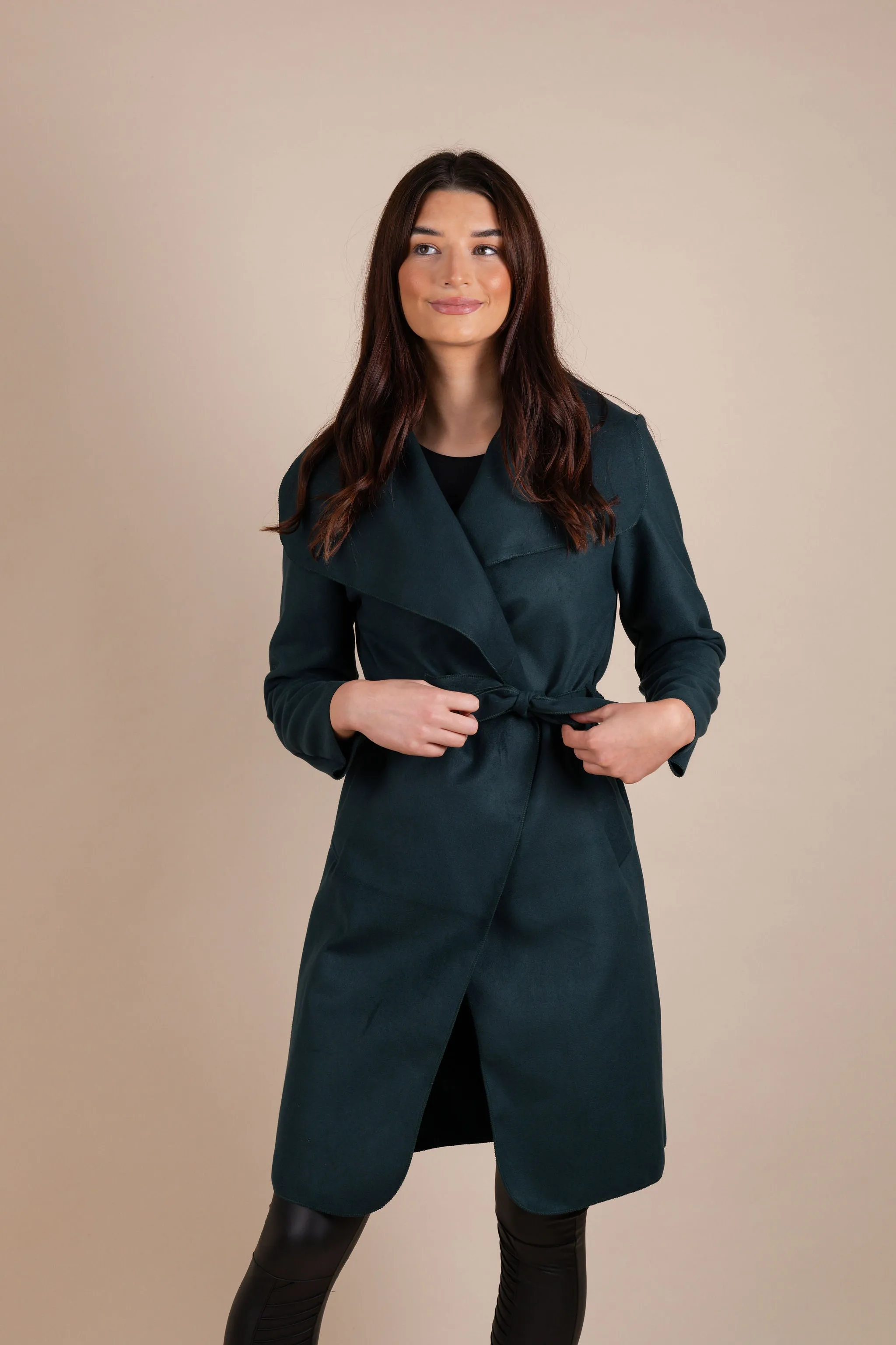 Bryony Teal Coat