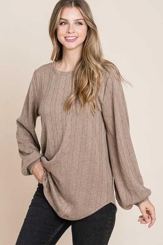 Cable Knit Tunic