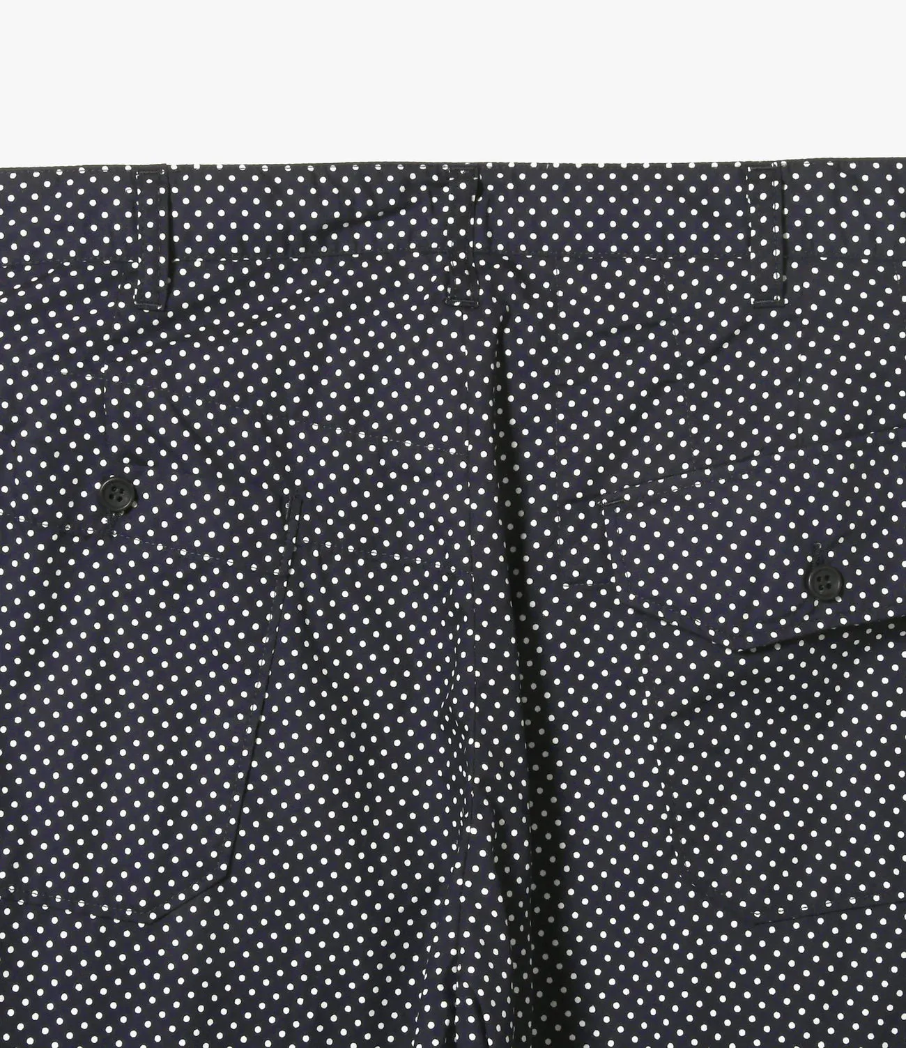 Carlyle Pant – Navy Big Polka Dot Broadcloth