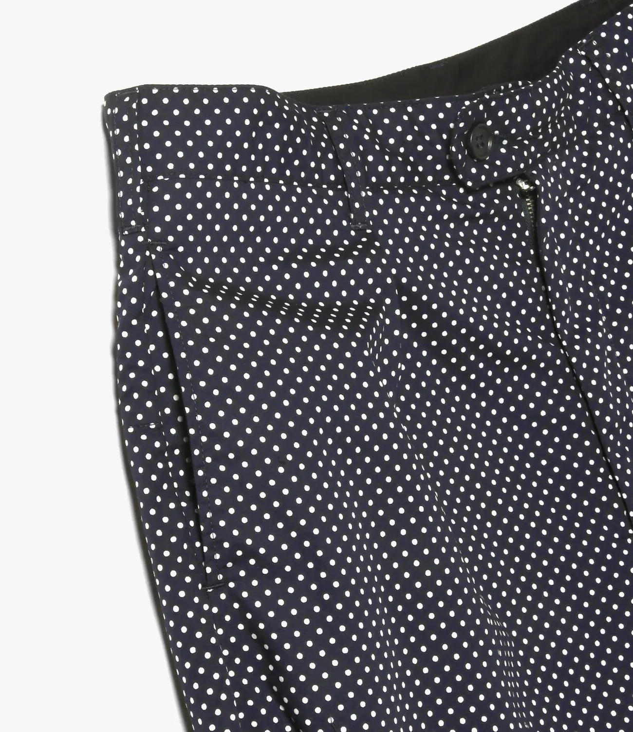 Carlyle Pant – Navy Big Polka Dot Broadcloth