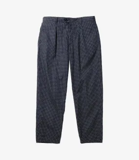 Carlyle Pant – Navy Big Polka Dot Broadcloth