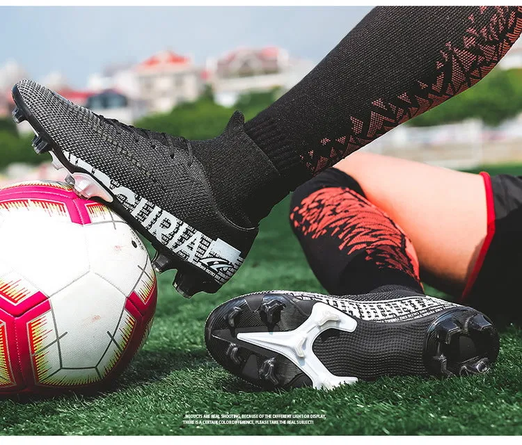 Colorful Adult and Kids' Soccer Cleats, Matches