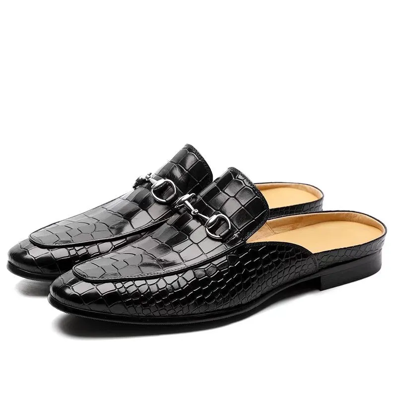 CrocLuxe Exotic Leather Slip-on Dress Shoes