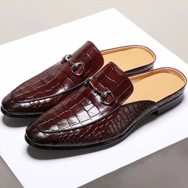 CrocLuxe Exotic Leather Slip-on Dress Shoes