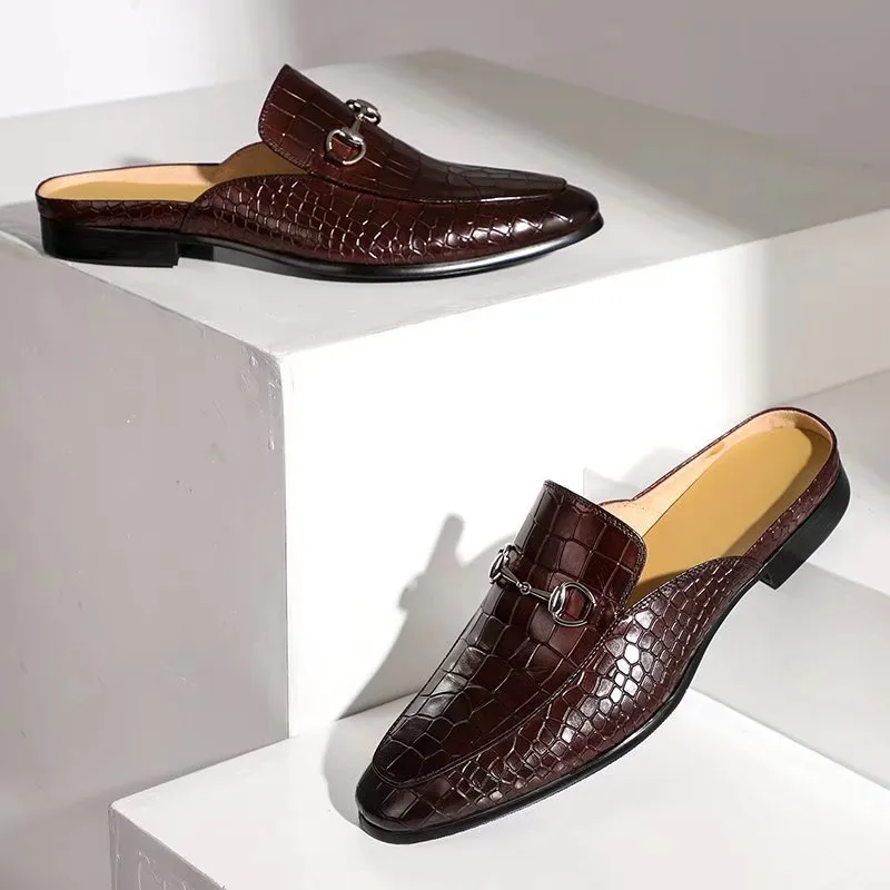 CrocLuxe Exotic Leather Slip-on Dress Shoes