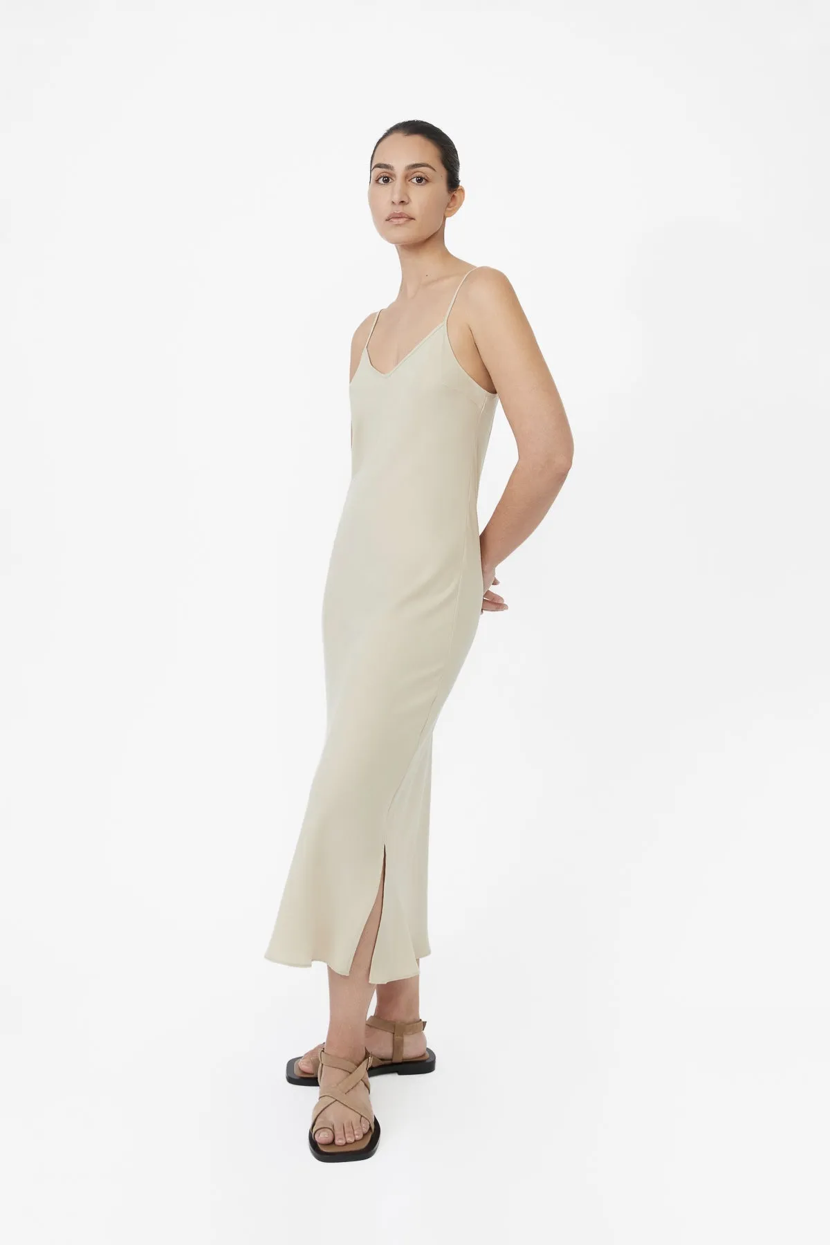 Cupro Bias Slip Dress