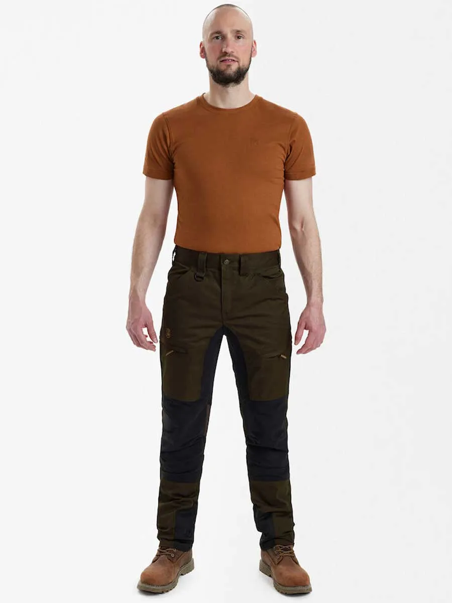 DEERHUNTER Rogaland Stretch Trousers Contrast - Men's - Fallen Leaf