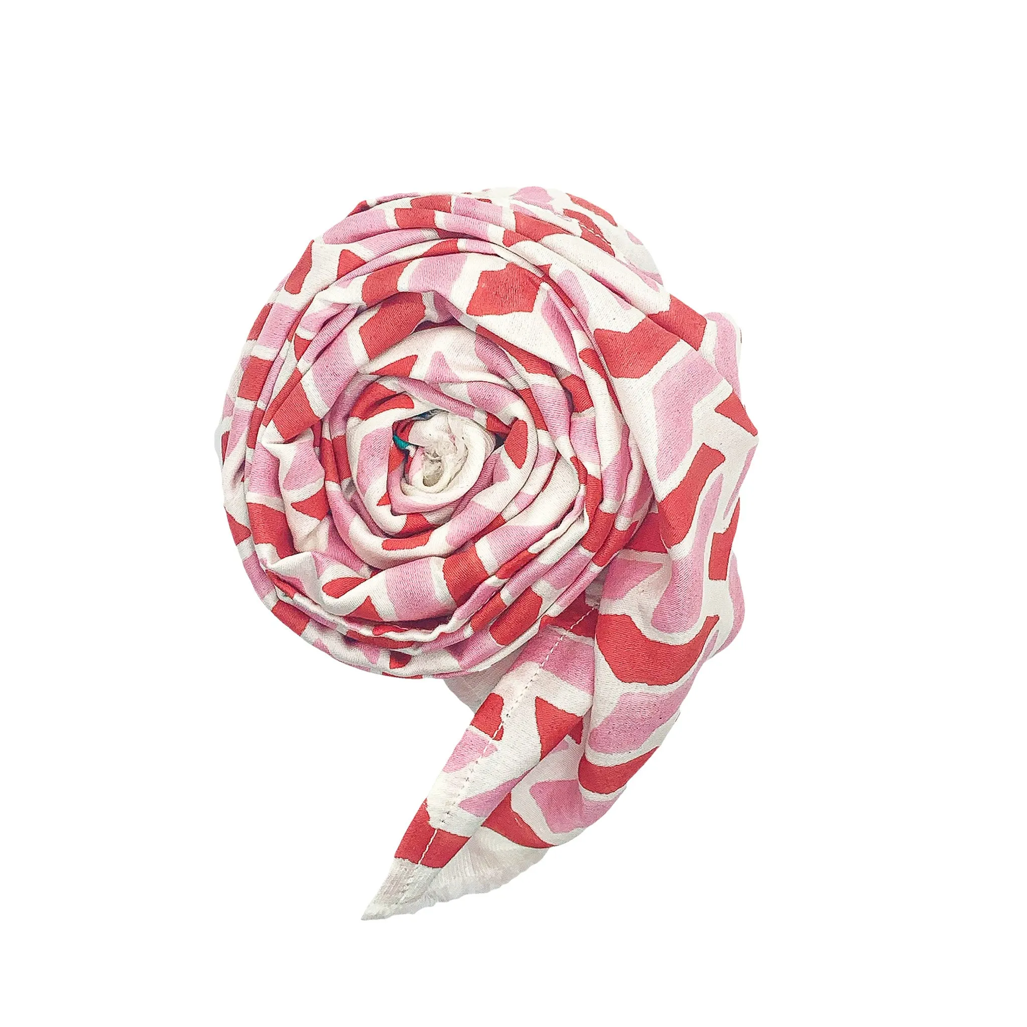 Donna Scarf in Pink Red Chevron