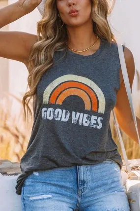 Dunnmall Good Vibes Knit Tank