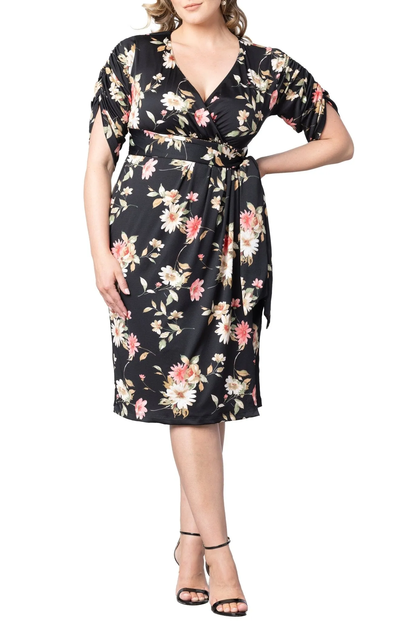 Eden Faux Wrap Dress - Plus