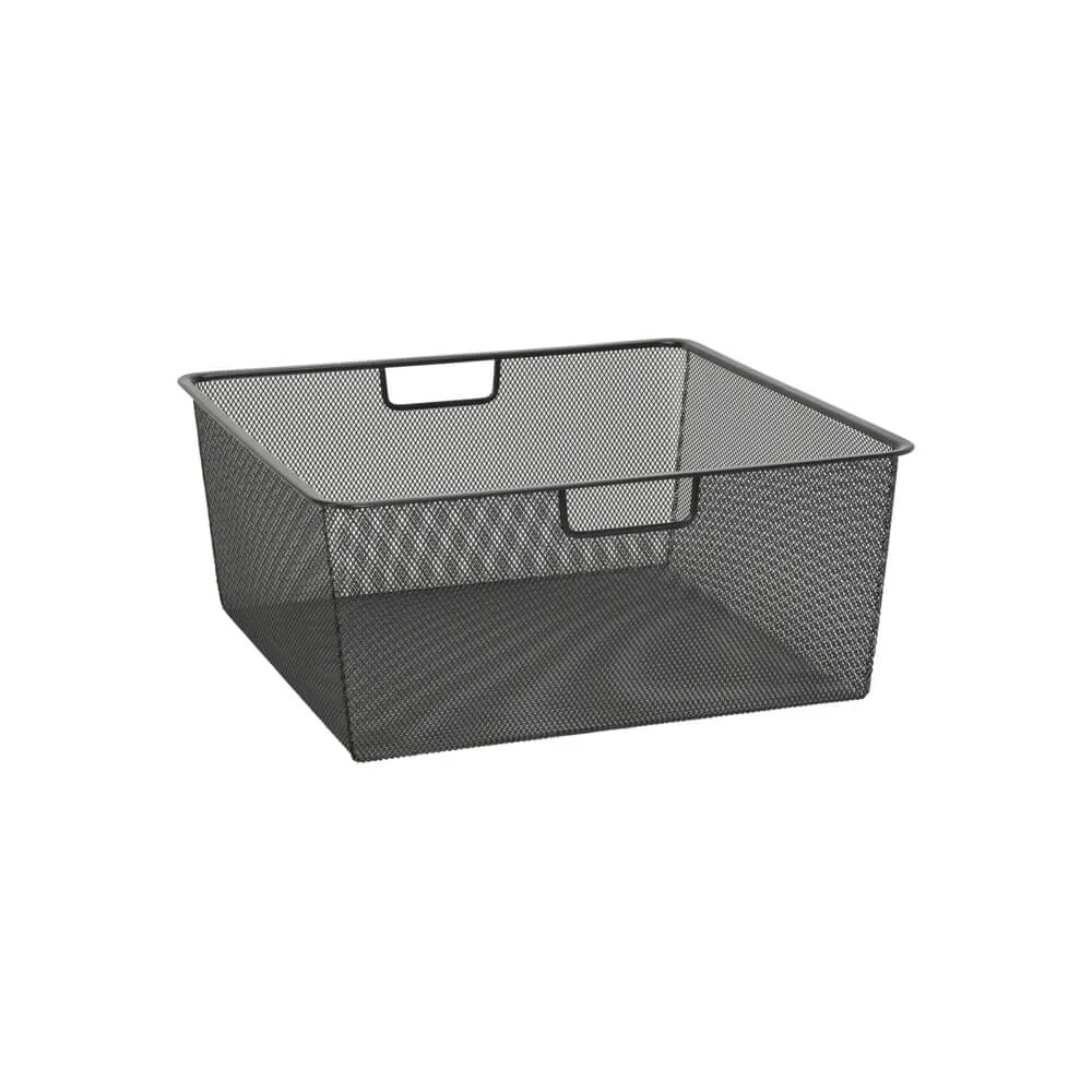 Elfa Mesh Basket for Gliding Drawer Frame W: 45 D: 40 H: 18 Graphite