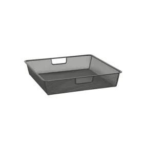 Elfa Mesh Basket for Gliding Drawer Frame W: 45 D: 40 H: 8 Graphite