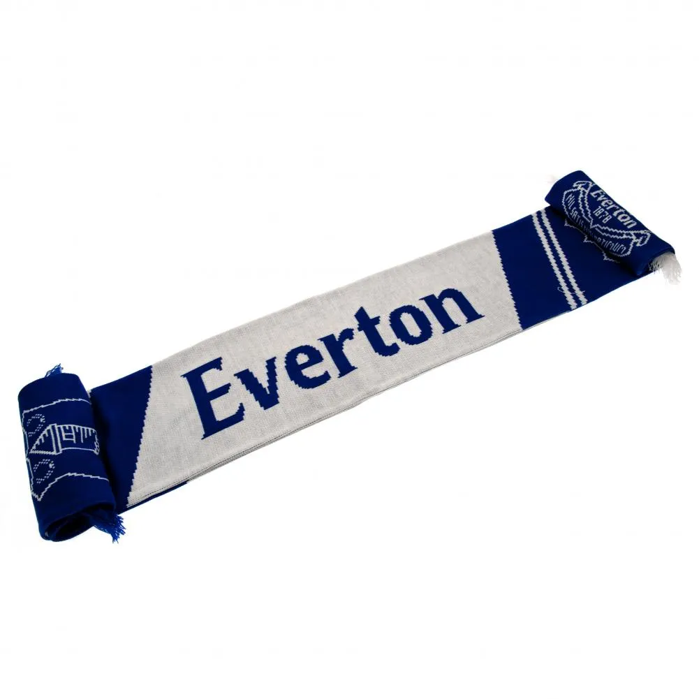 Everton FC Scarf VT - Royal Blue and White Knitted Scarf