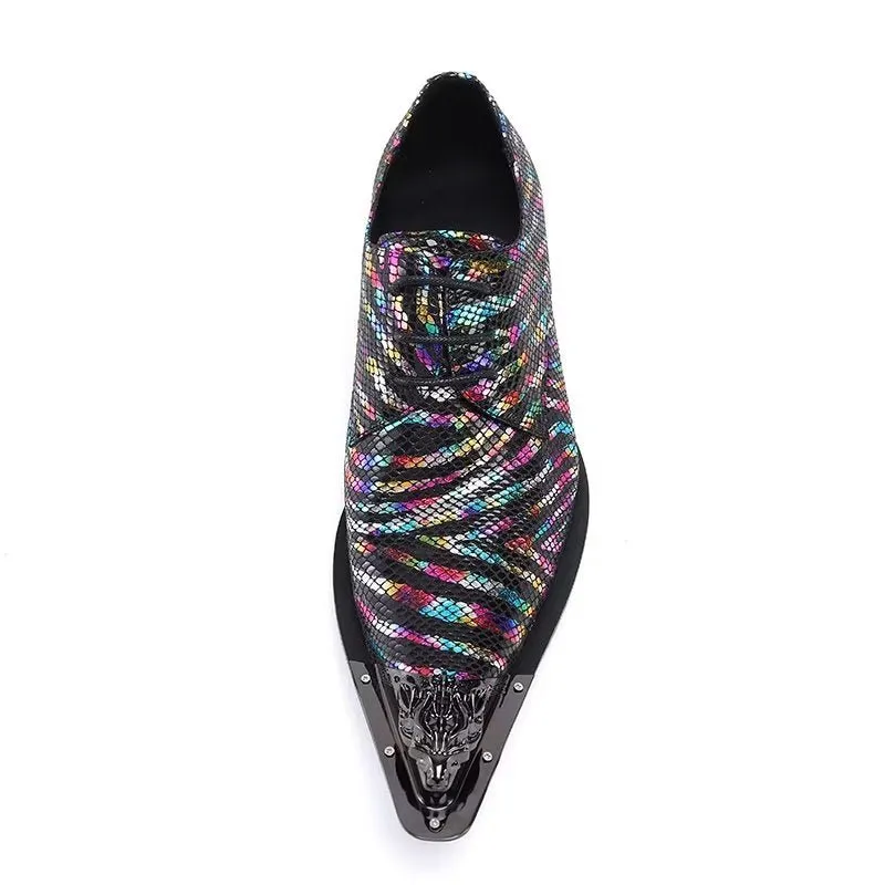 Exotic Leather Elegance: Slip-on Dress Shoes