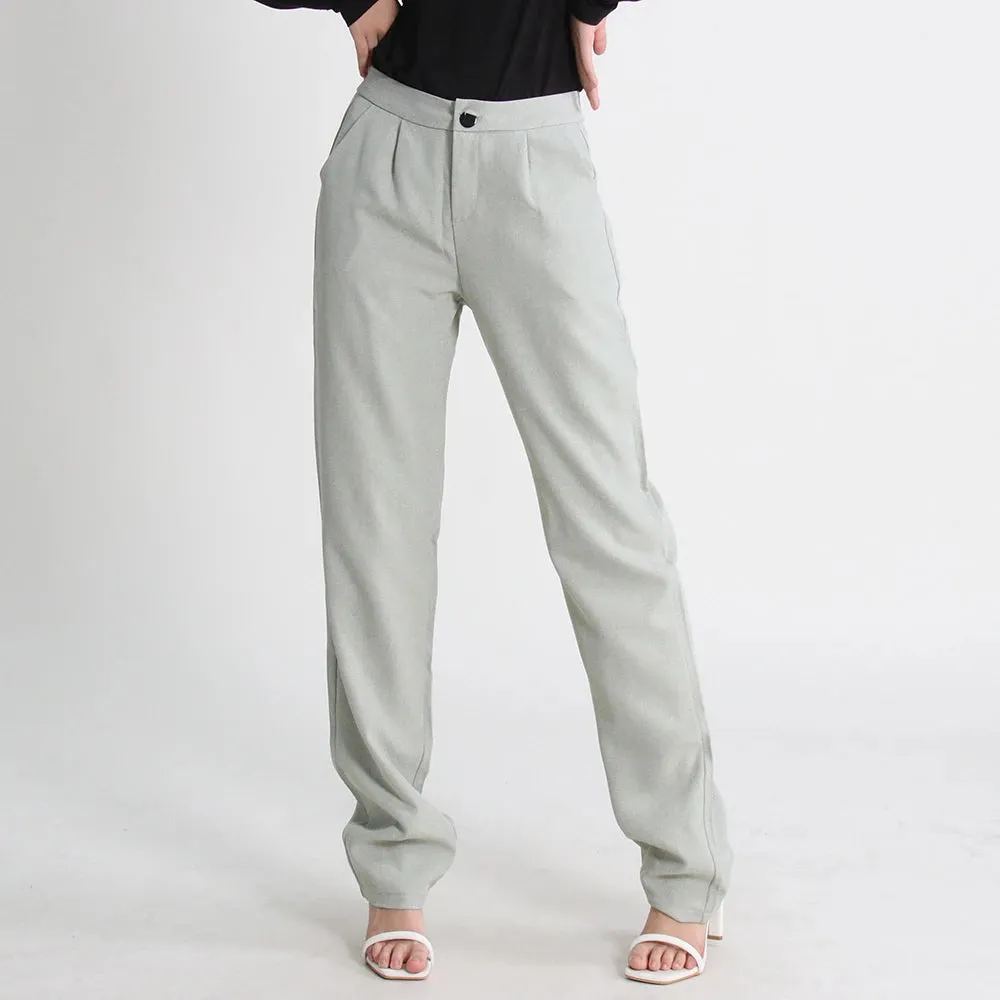 Fashion Casual Straight Pants For Women High Waist Loose Minimalist Autumn Trousers Female Clothing Style