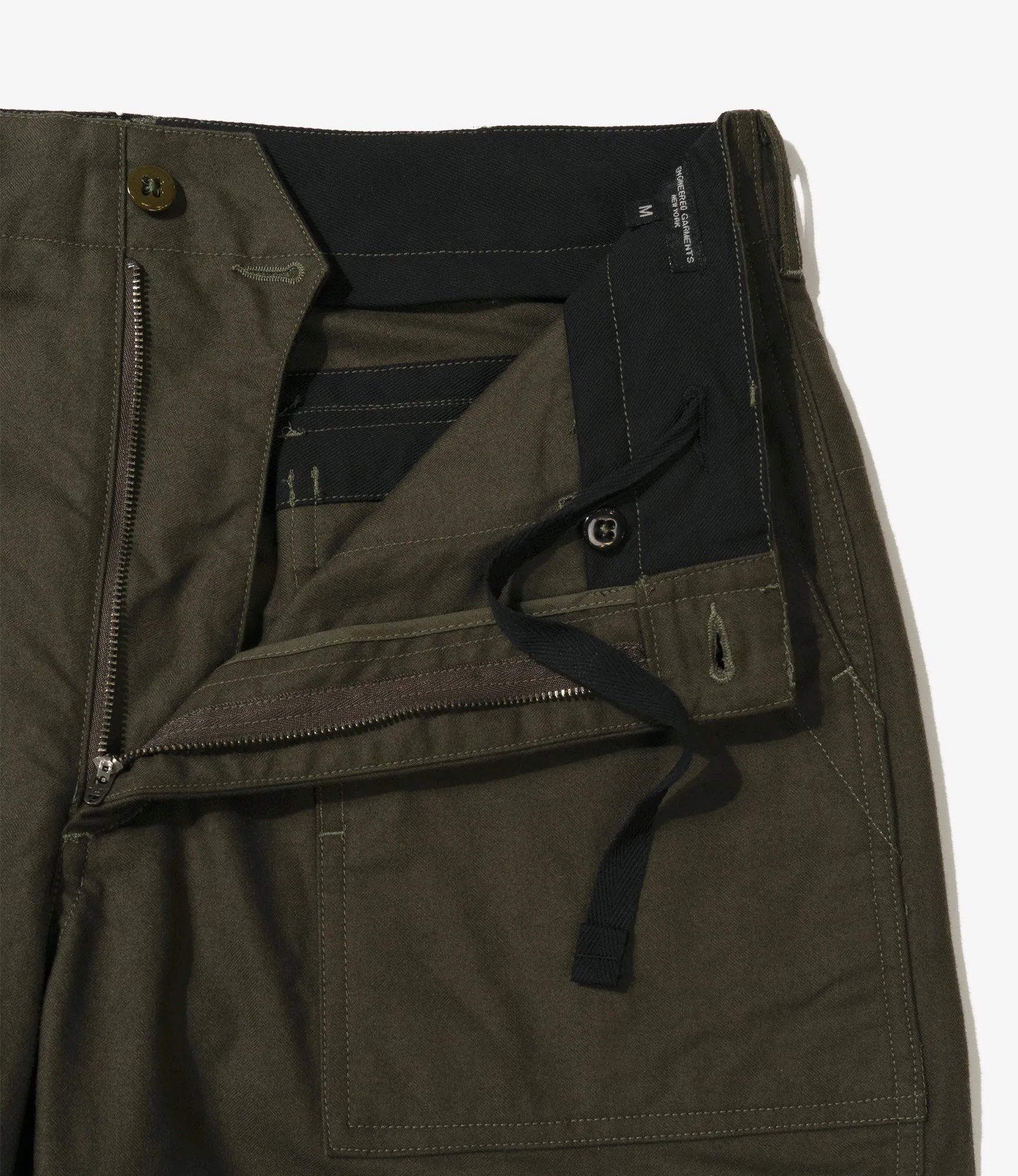 Fatigue Pant – Olive Cotton Brushed Herringbone