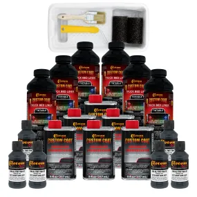 Federal Standard Color #36118 Battleship Dark Gray T89 Urethane Roll-On, Brush-On, Spray-On Truck Bed Liner, 1.5 Gallon Kit with Roller Applicator Kit