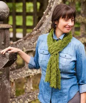 Fir Cone Lace Shawl & Scarf Pattern