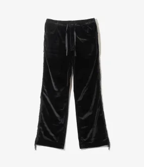 Fringe String Easy Pant – Black Velour