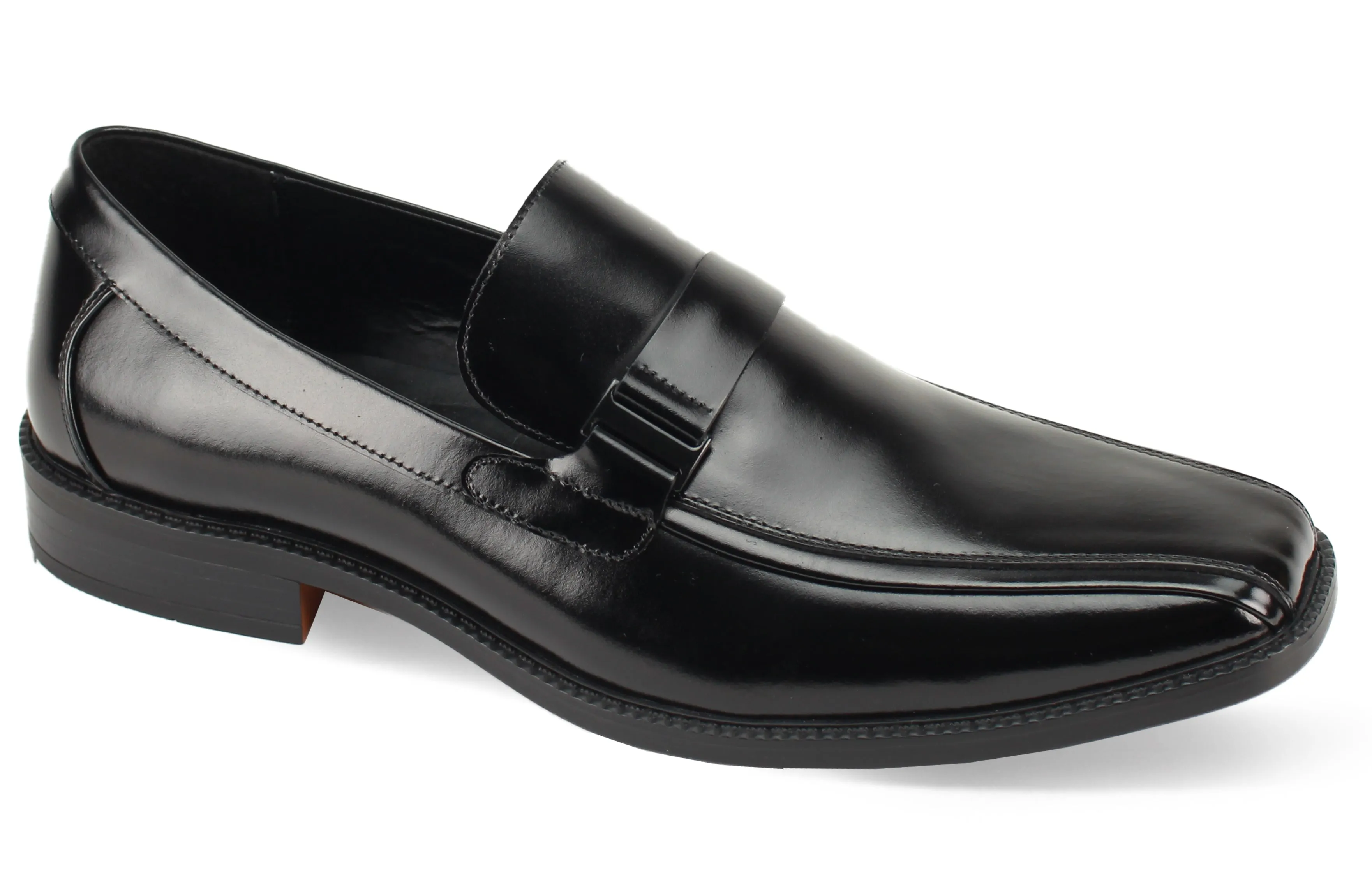 Giorgio Venturi Bike Toe Strap Slip-On Shoe Black