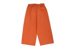 Girl Palazzo Wide Trousers - Orange