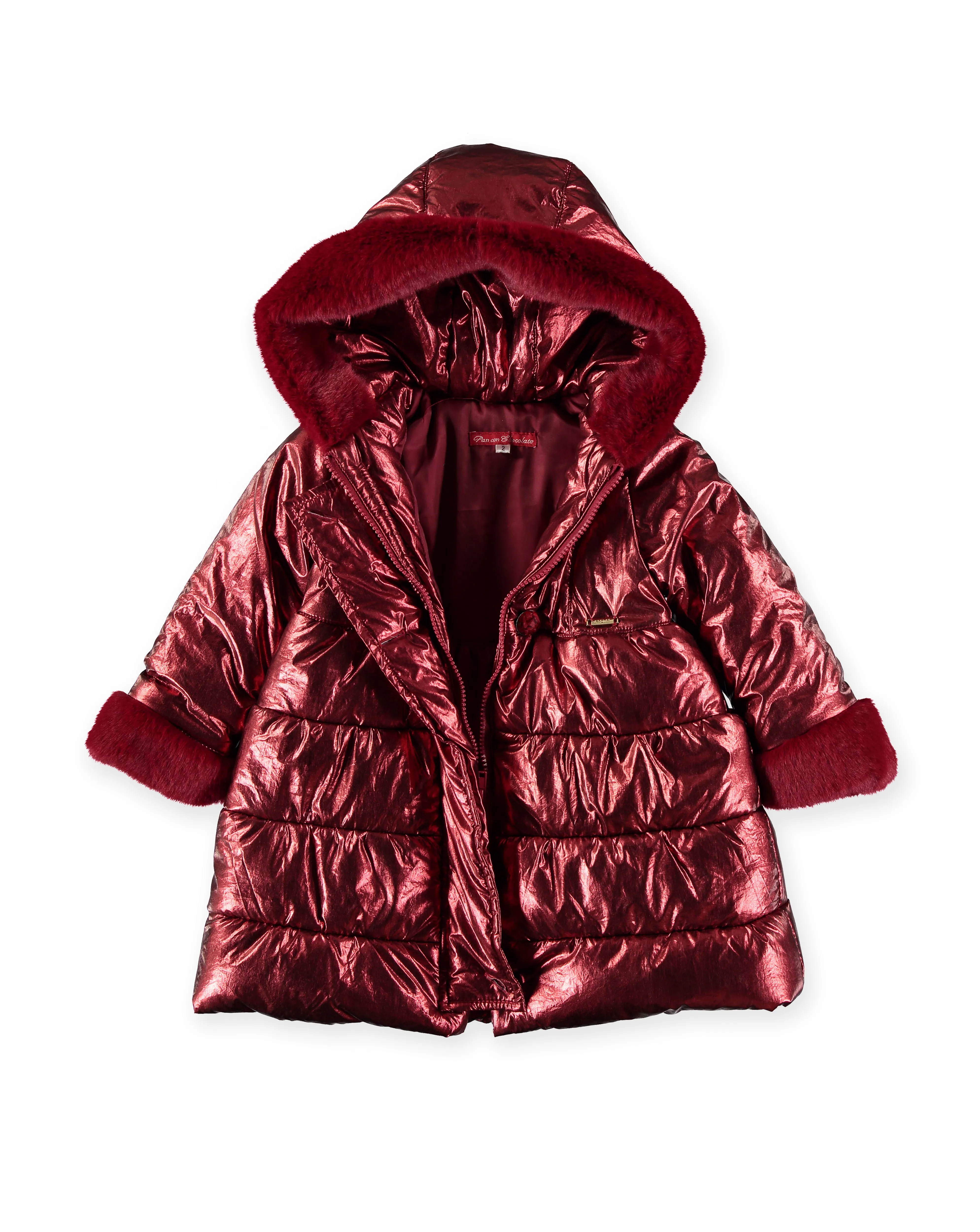 Girls Metallic Coat