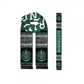 Harry Potter Slytherin House Logo Adult Jacquard Knit Scarf