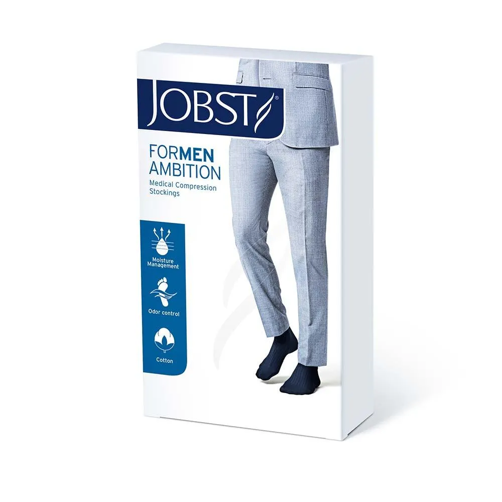 JOBST forMen Ambition Compression Socks, 20-30 mmHg, Knee High, Closed Toe