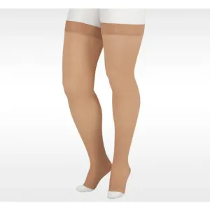 Juzo Soft 30-40 mmHg OPEN TOE Thigh High w/ Silicone Top Band