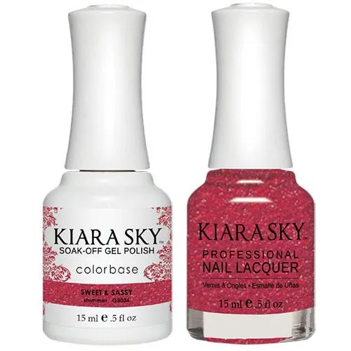 Kiara Sky All-in-One Gel   Polish Duo - 5036 Sweet & Sassy