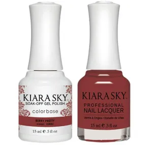 Kiara Sky All-in-One Gel   Polish Duo - 5052 Berry Pretty