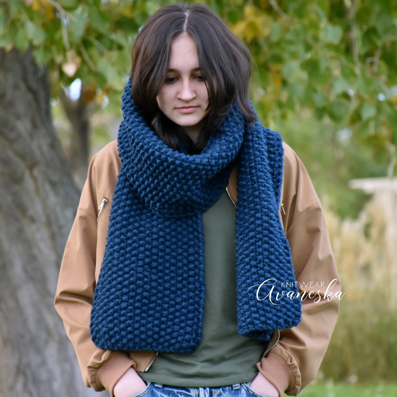 Knit Long Scarf | THE OXFORD