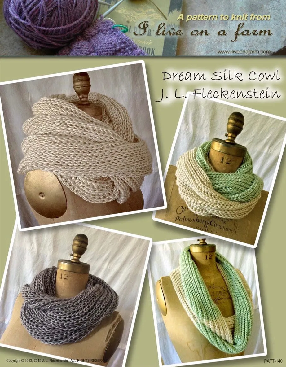 Knitting Pattern Dream Cowl DIGITAL DOWNLOAD