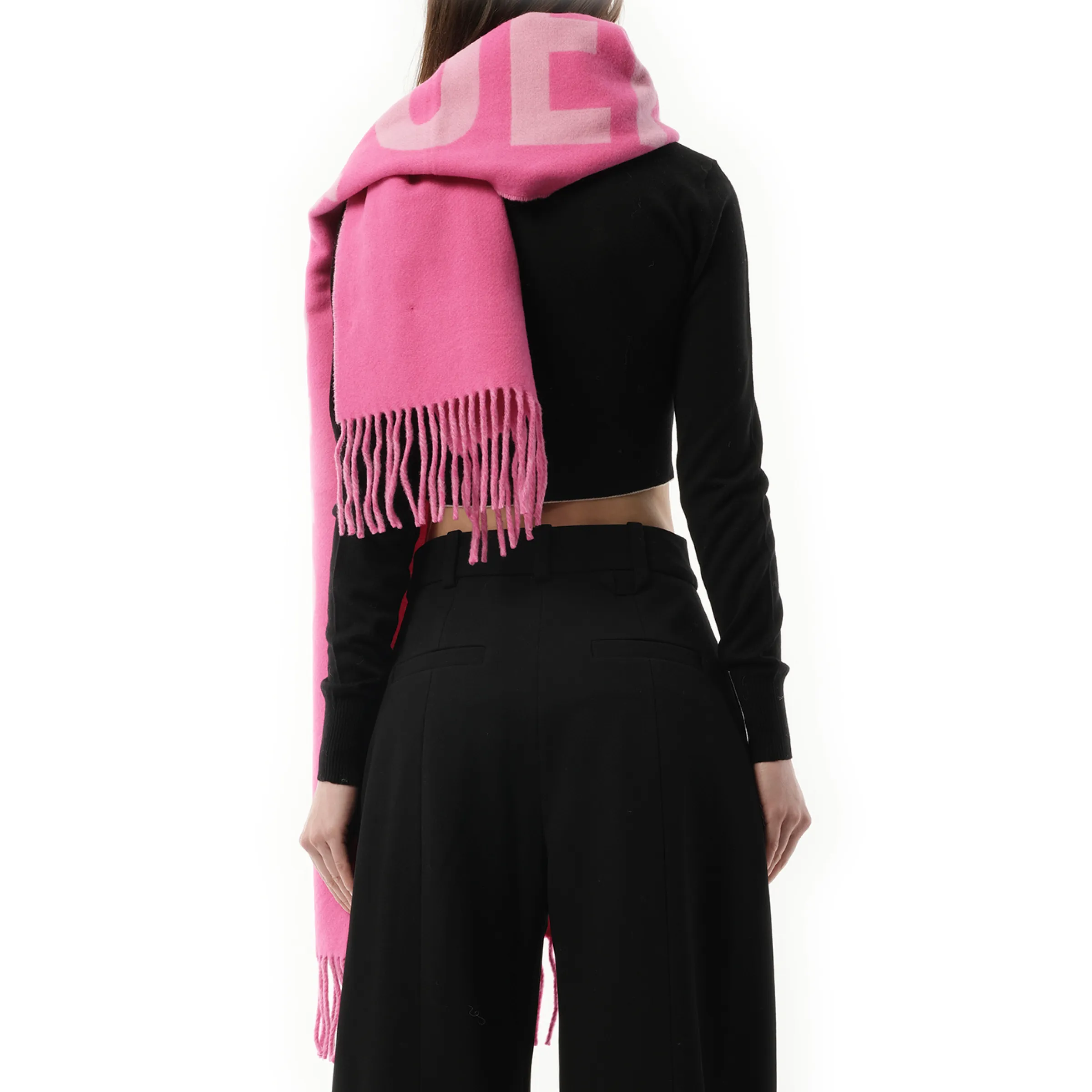 L'echarpe Jacquemus Scarf in Pink/Multicolour