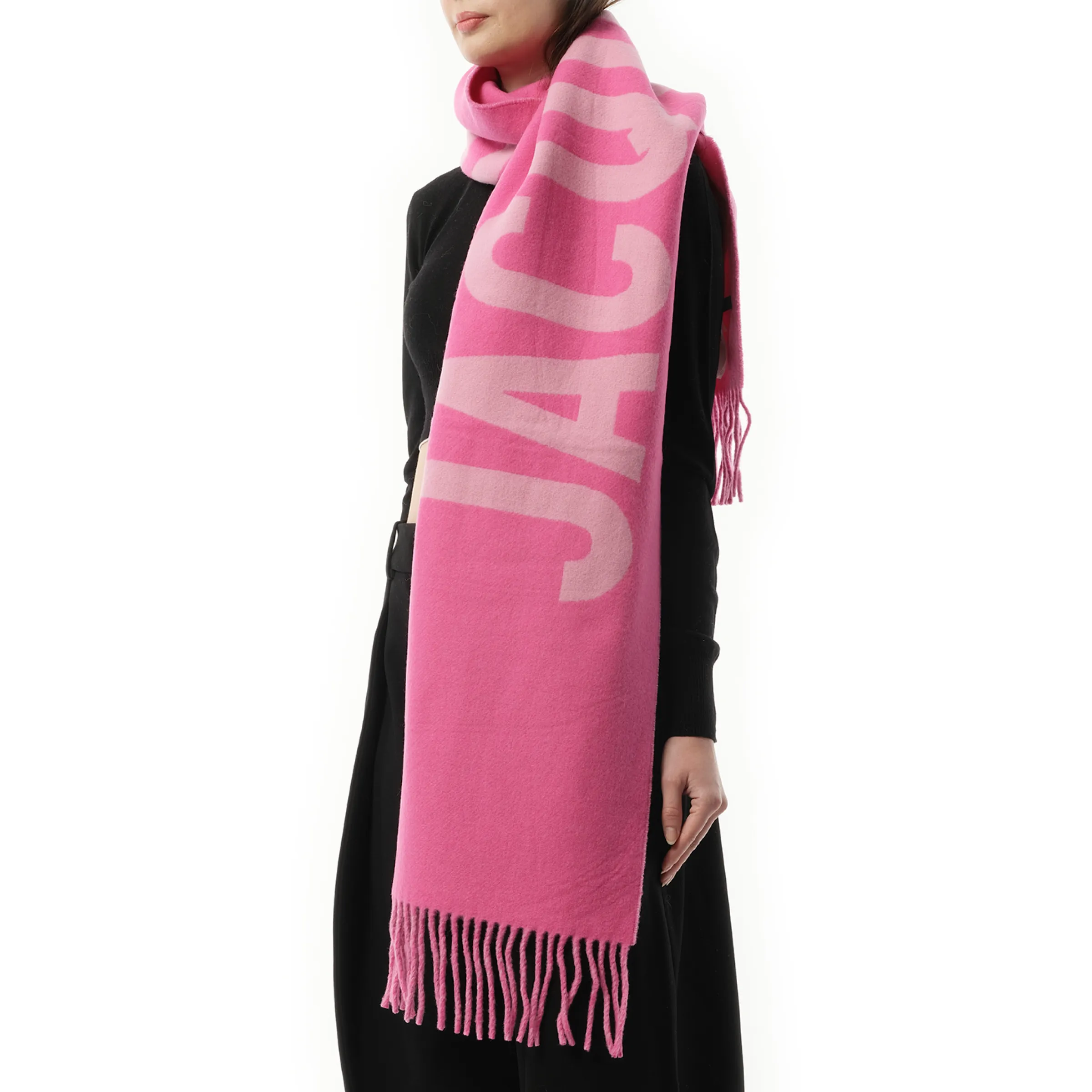 L'echarpe Jacquemus Scarf in Pink/Multicolour